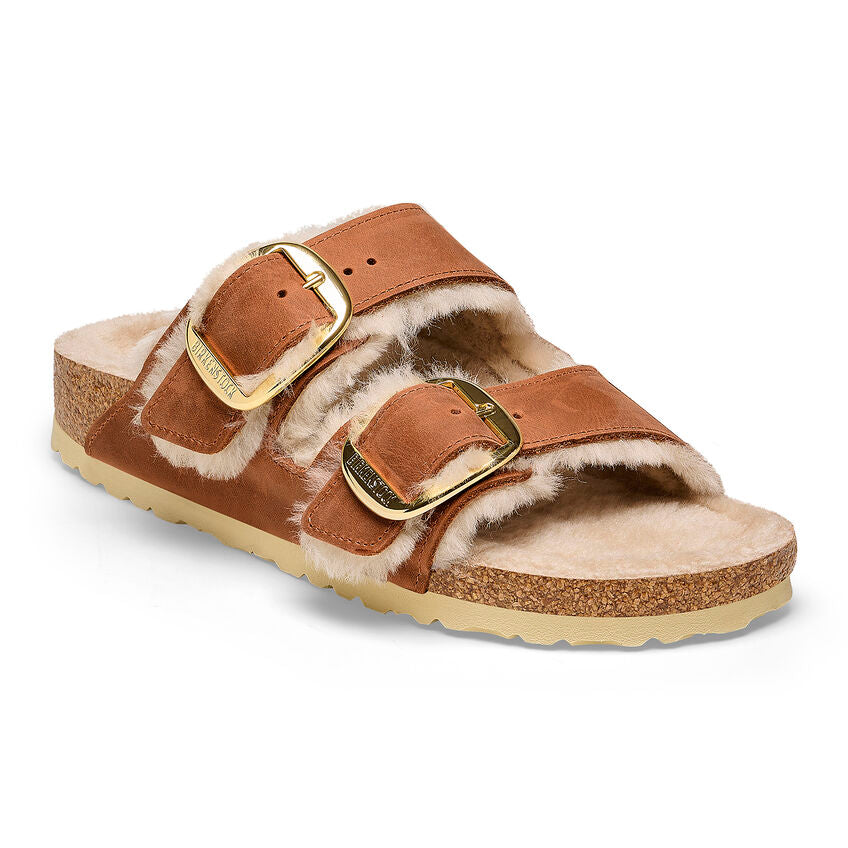 Arizona Big Buckle : Shearling Cognac – Complete Birkenstock