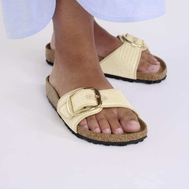 Madrid Big Buckle : Raffia Natural