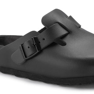 Boston Classic Footbed : Black Exquisite Smooth Leather