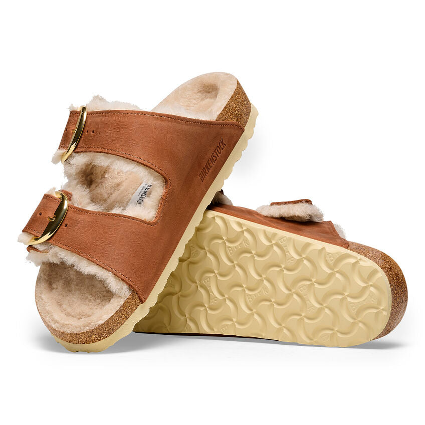 Arizona Big Buckle : Shearling Cognac - Complete Birkenstock