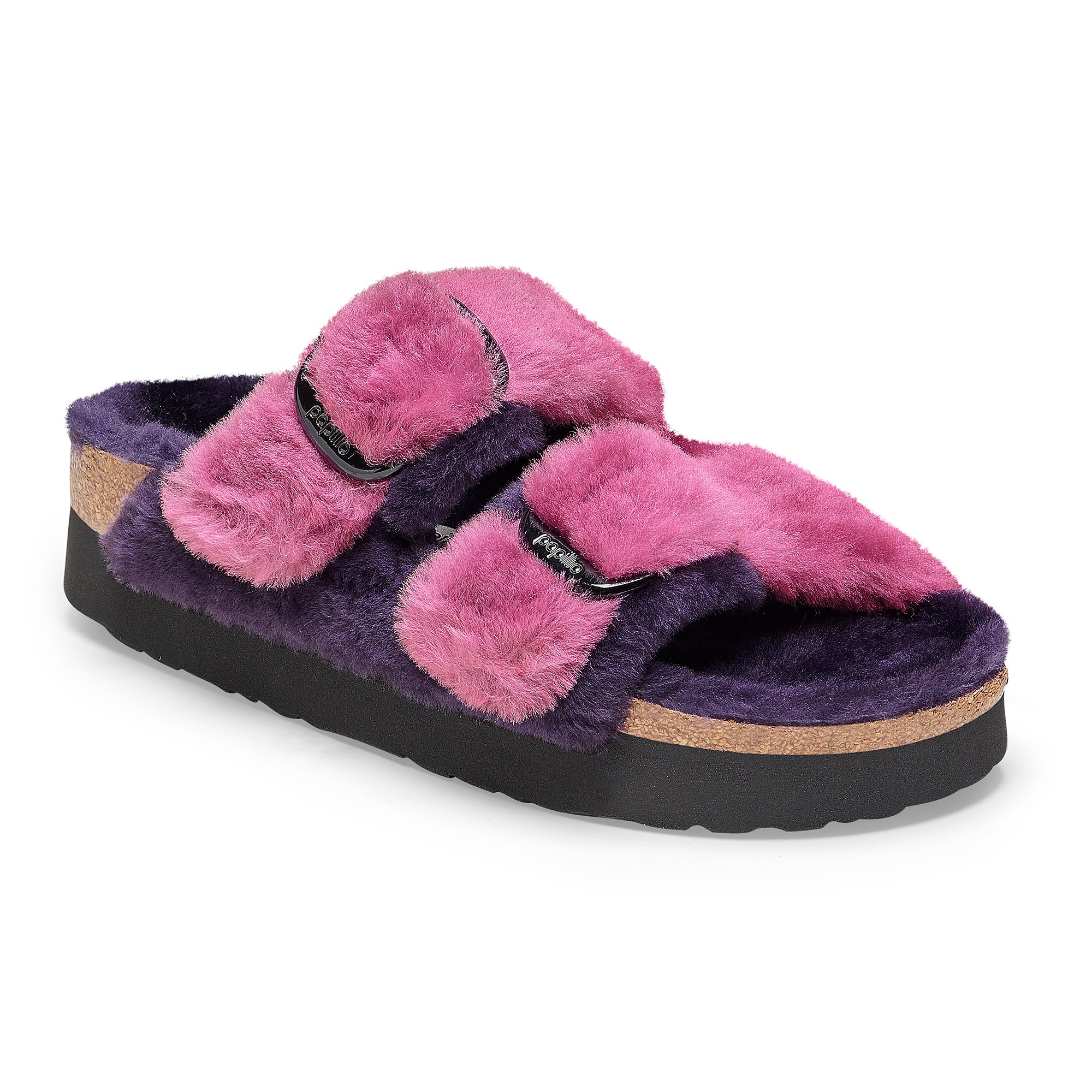 Arizona Shearling Platform : Berry