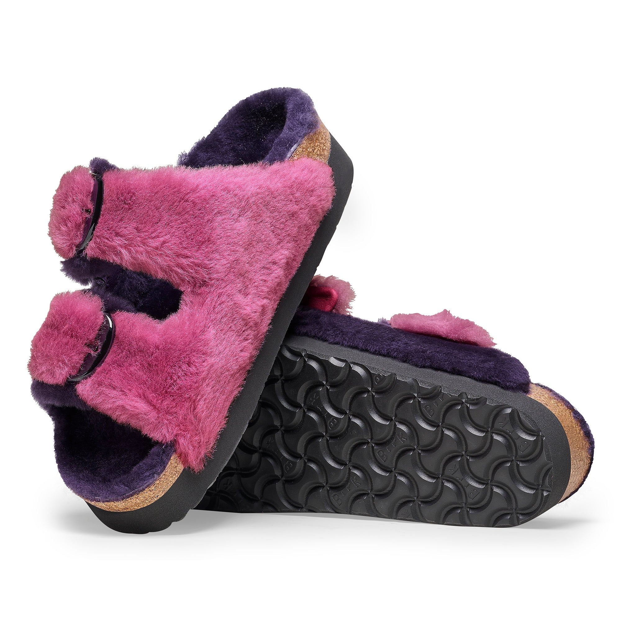 Arizona Shearling Platform : Berry