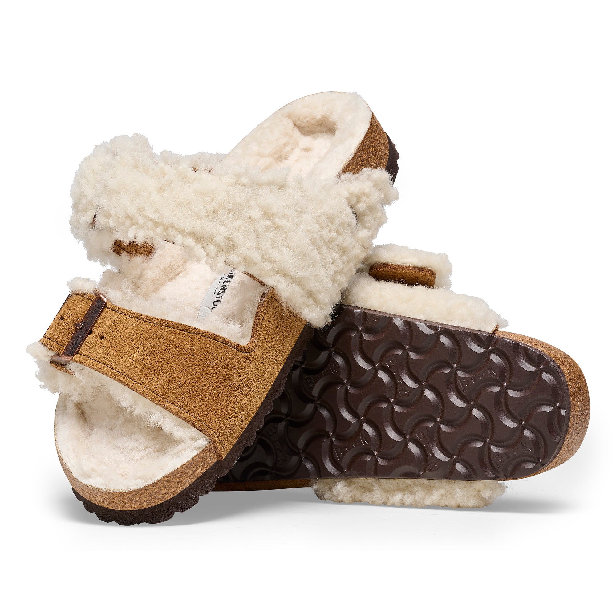 Birkenstock shearling sales mink