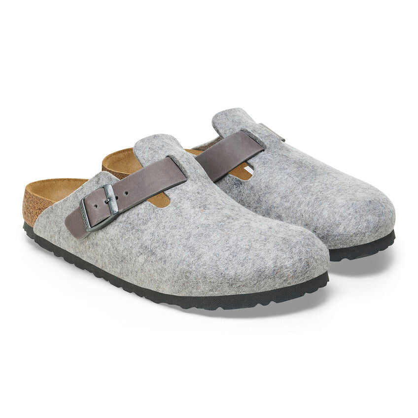Boston Classic Footbed : Light Gray & Iron Wool