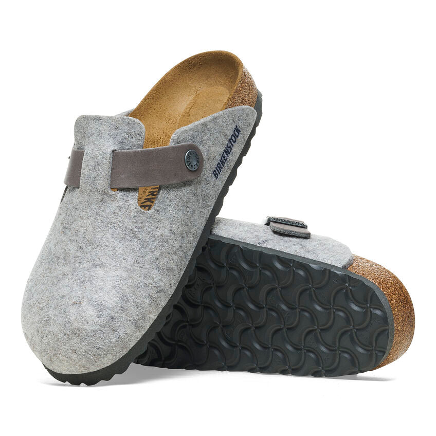 Boston Classic Footbed : Light Gray & Iron Wool