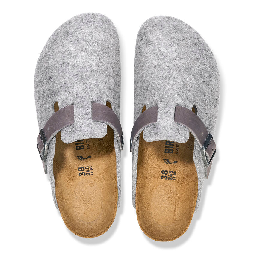 Boston Classic Footbed : Light Gray & Iron Wool