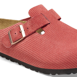 Boston Classic Footbed : Sienna Red Corduroy