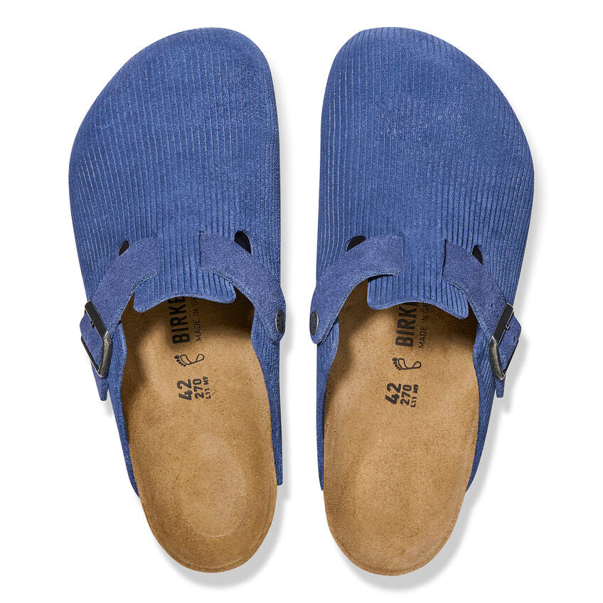 Boston Classic Footbed : Indigo Corduroy