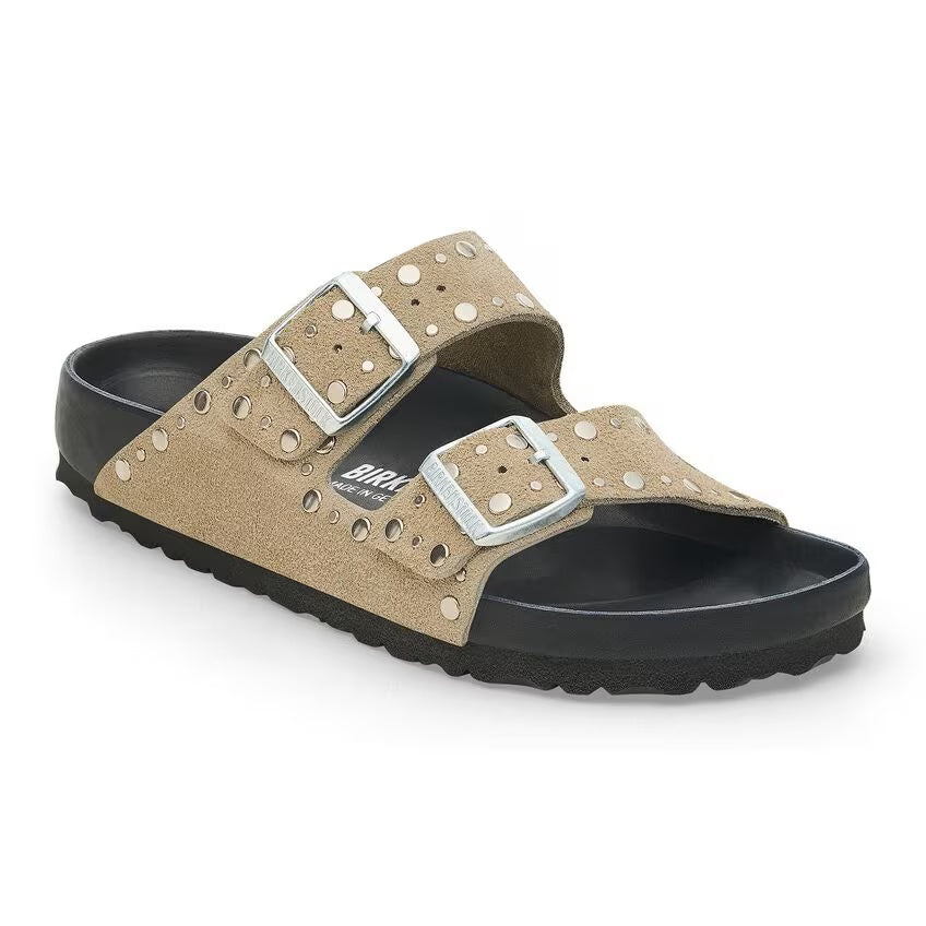 Arizona Classic Footbed : Taupe Rivets Exquisite
