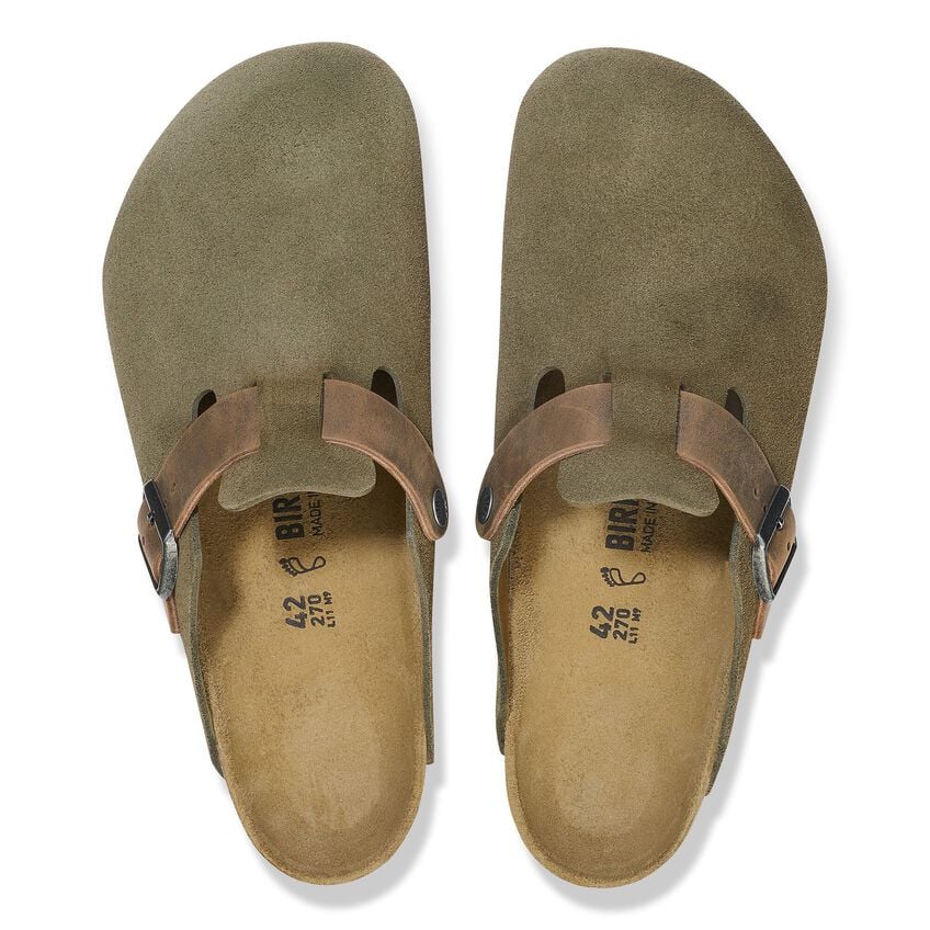 
                      
                        Boston Classic Footbed : Thyme Suede/Oiled
                      
                    