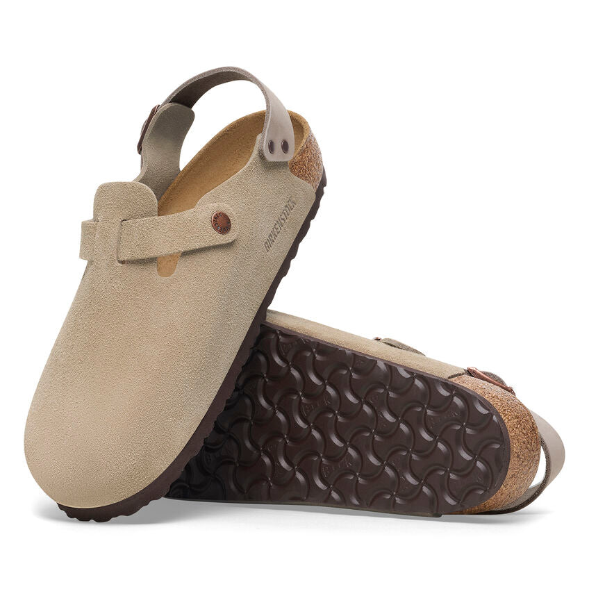 Tokio Classic Footbed : Taupe Suede