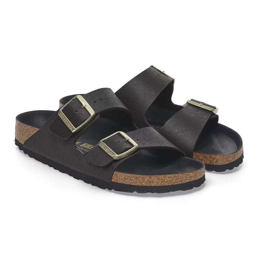 
                      
                        Arizona Classic Footbed : Saffiano Black/Gold
                      
                    