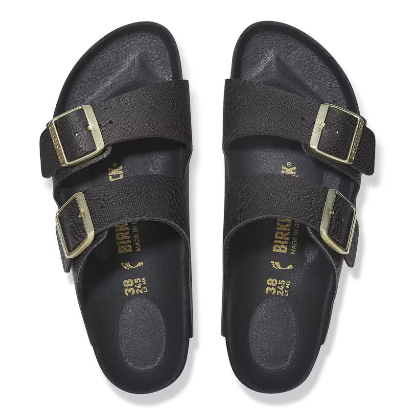 
                      
                        Arizona Classic Footbed : Saffiano Black/Gold
                      
                    