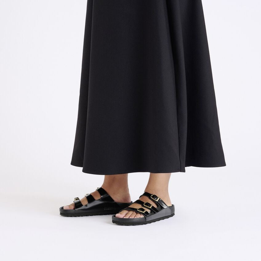 Florida Classic Footbed : High Shine Black Exquisite