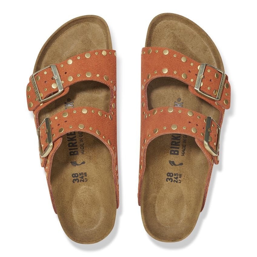 
                      
                        Arizona Classic Footbed : Dark Rust Rivets
                      
                    