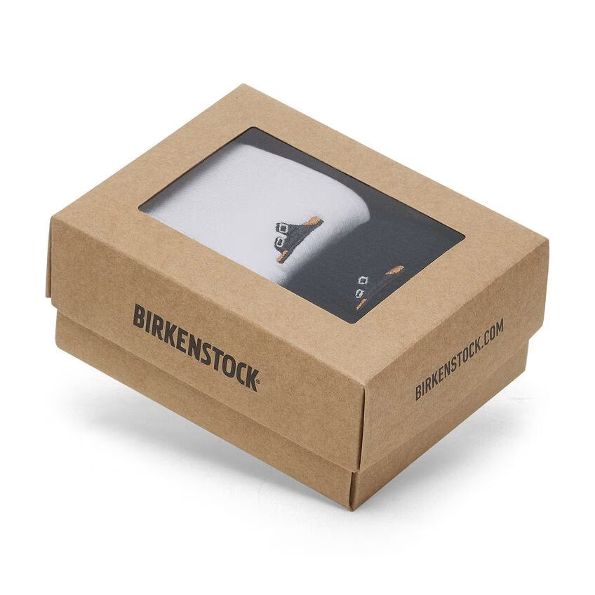 2 Pack Cotton Ribbed Sock : Black and White