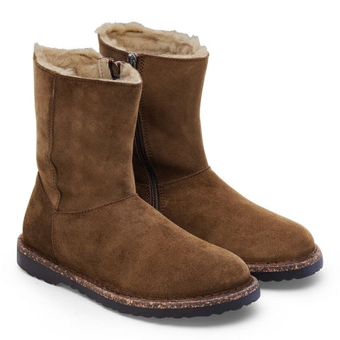 Uppsala Shearling Zip : Dark Tea
