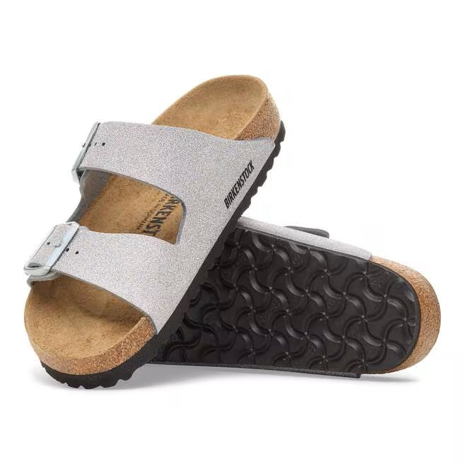 Arizona Classic Footbed : Shiny Glitter Silver