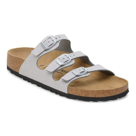 Florida Classic Footbed : Shiny Glitter Silver