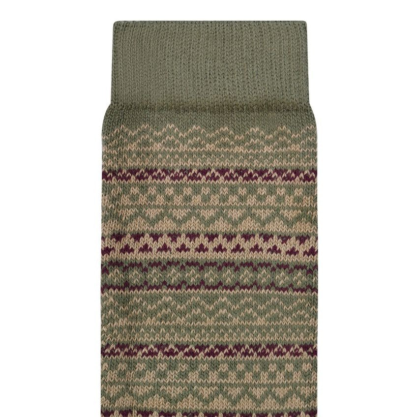 Cotton Pattern Sock : Thyme