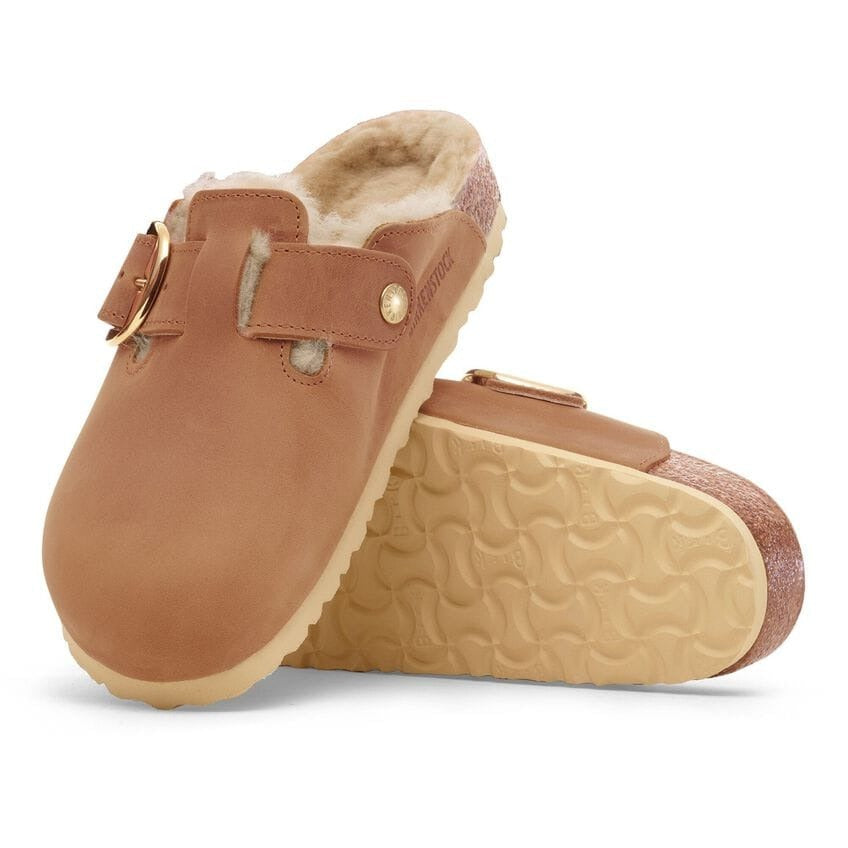 Boston Big Buckle : Shearling Cognac