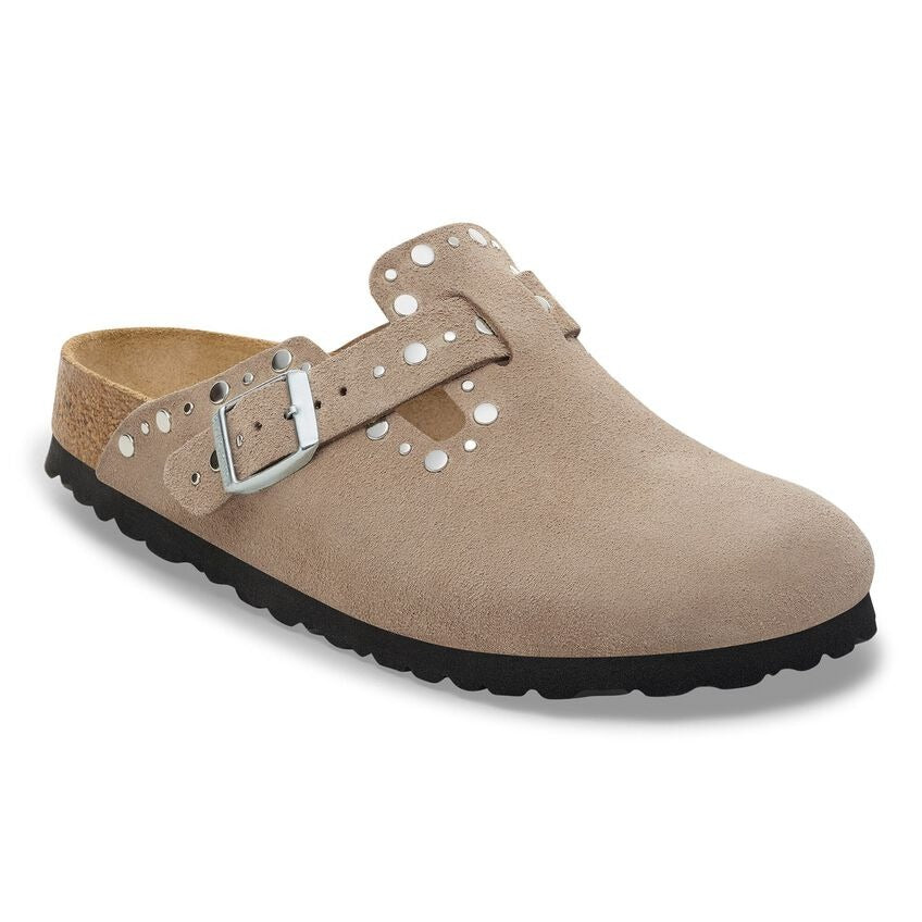 Boston Classic Footbed : Taupe Rivets