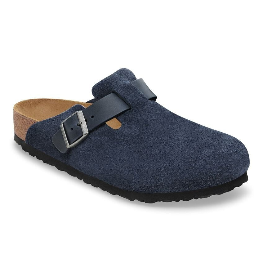 Boston Classic Footbed : New Navy Suede/Oiled