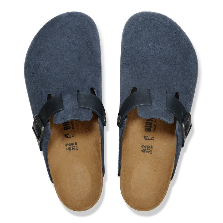 
                      
                        Boston Classic Footbed : New Navy Suede/Oiled
                      
                    