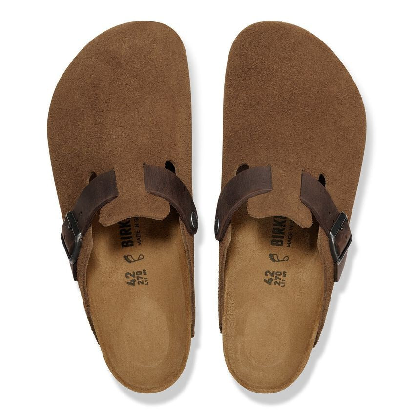 
                      
                        Boston Classic Footbed : Dark Tea Suede/Oiled
                      
                    