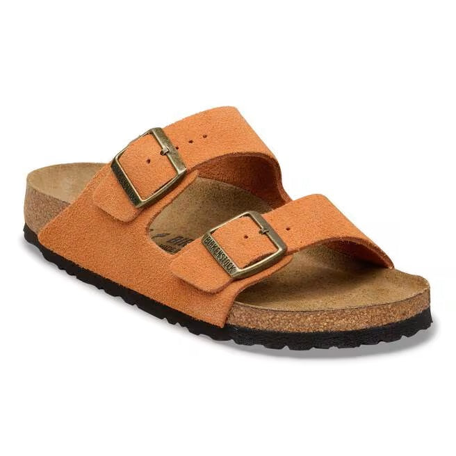 Arizona Classic Footbed : Dark Rust Suede