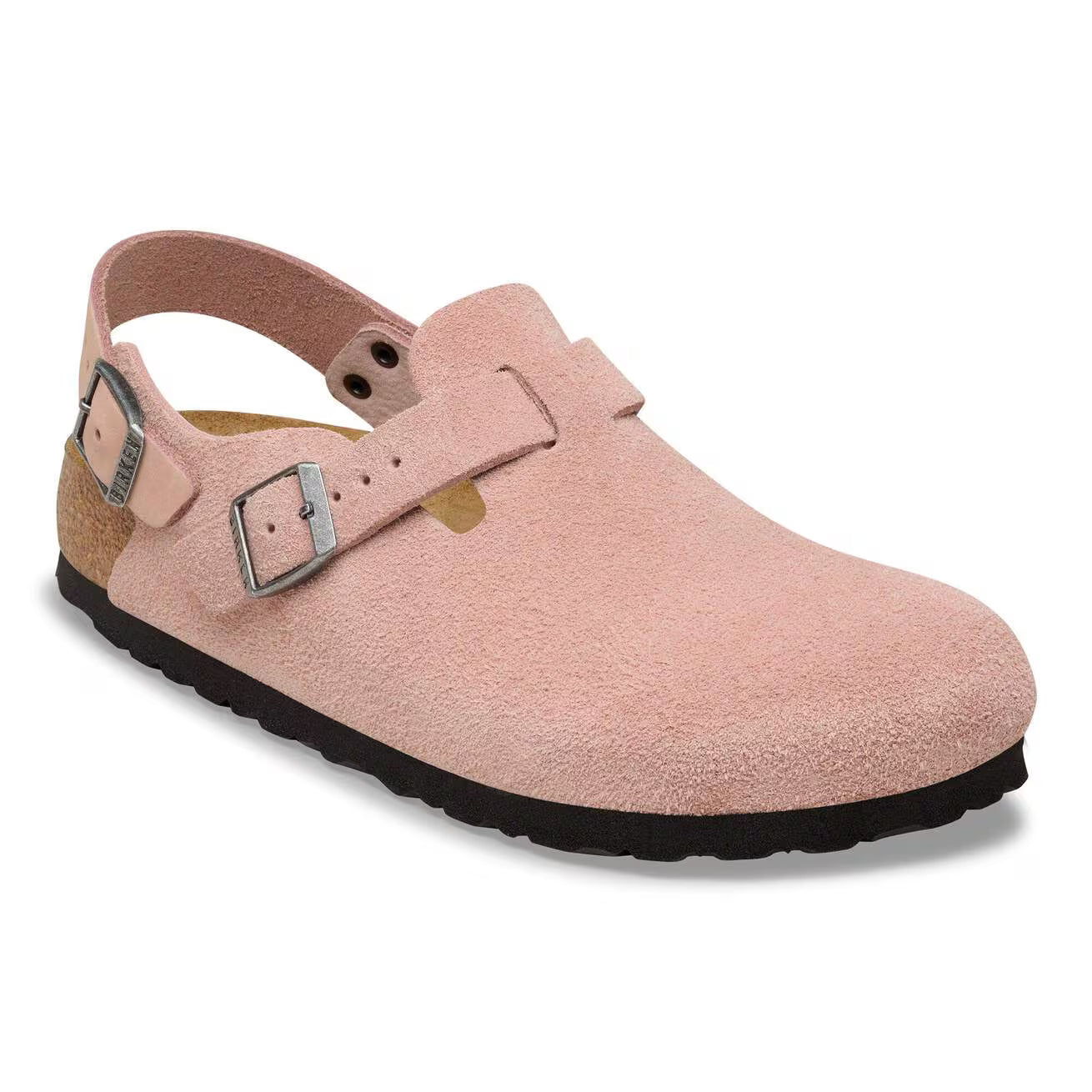 Tokio Classic Footbed : Pink Clay Suede