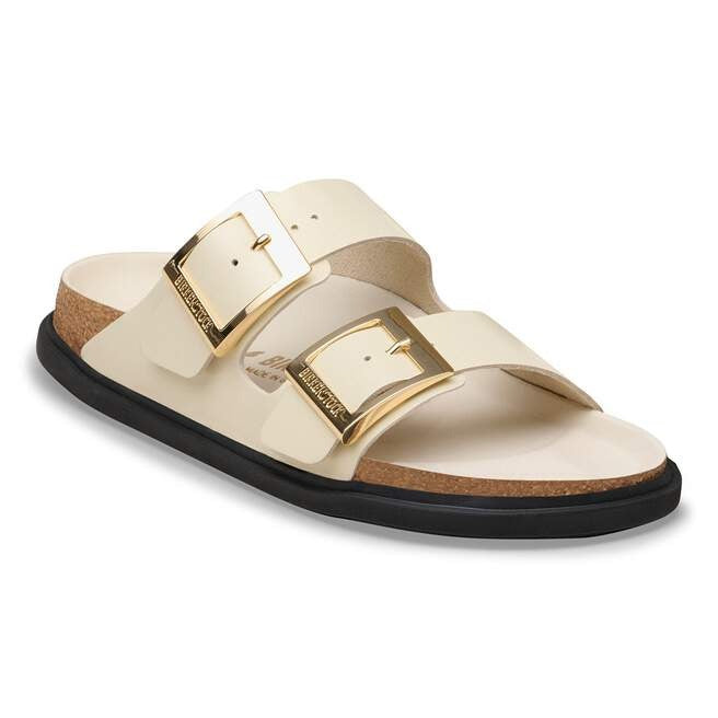 Arizona Droplet Buckle : High Shine Ecru