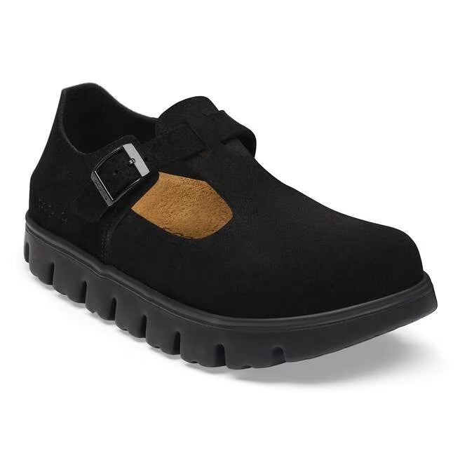 Paris Chunky : Black Suede