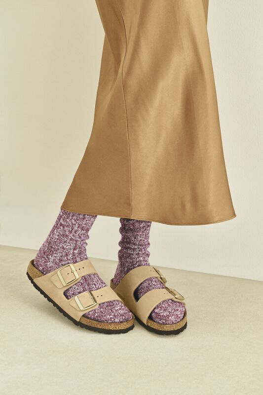 Cotton Slub Sock : Zinfandel