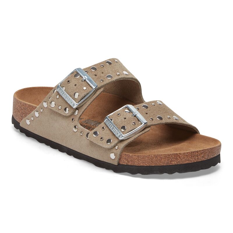 Arizona Classic Footbed : Taupe Rivets
