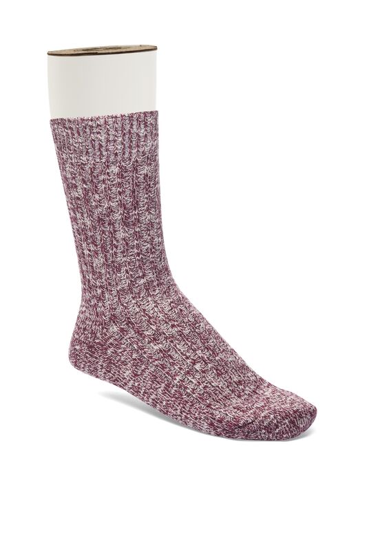 Cotton Slub Sock : Zinfandel