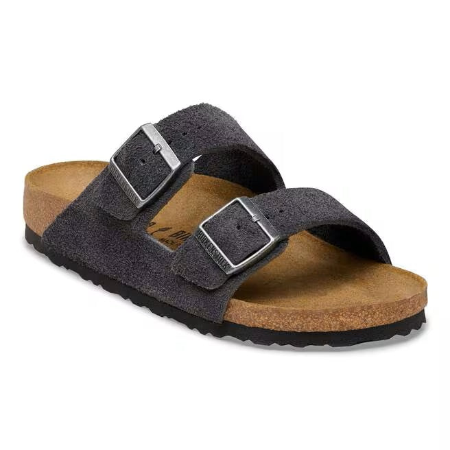 Arizona Classic Footbed : Charcoal Suede