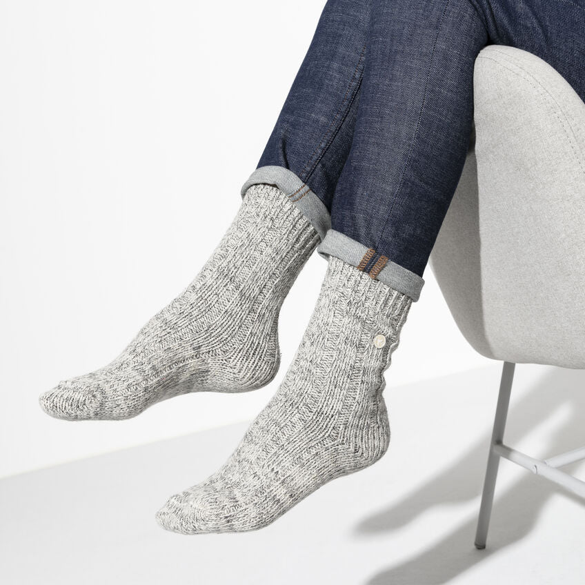 Cotton Twist Sock : Light Gray