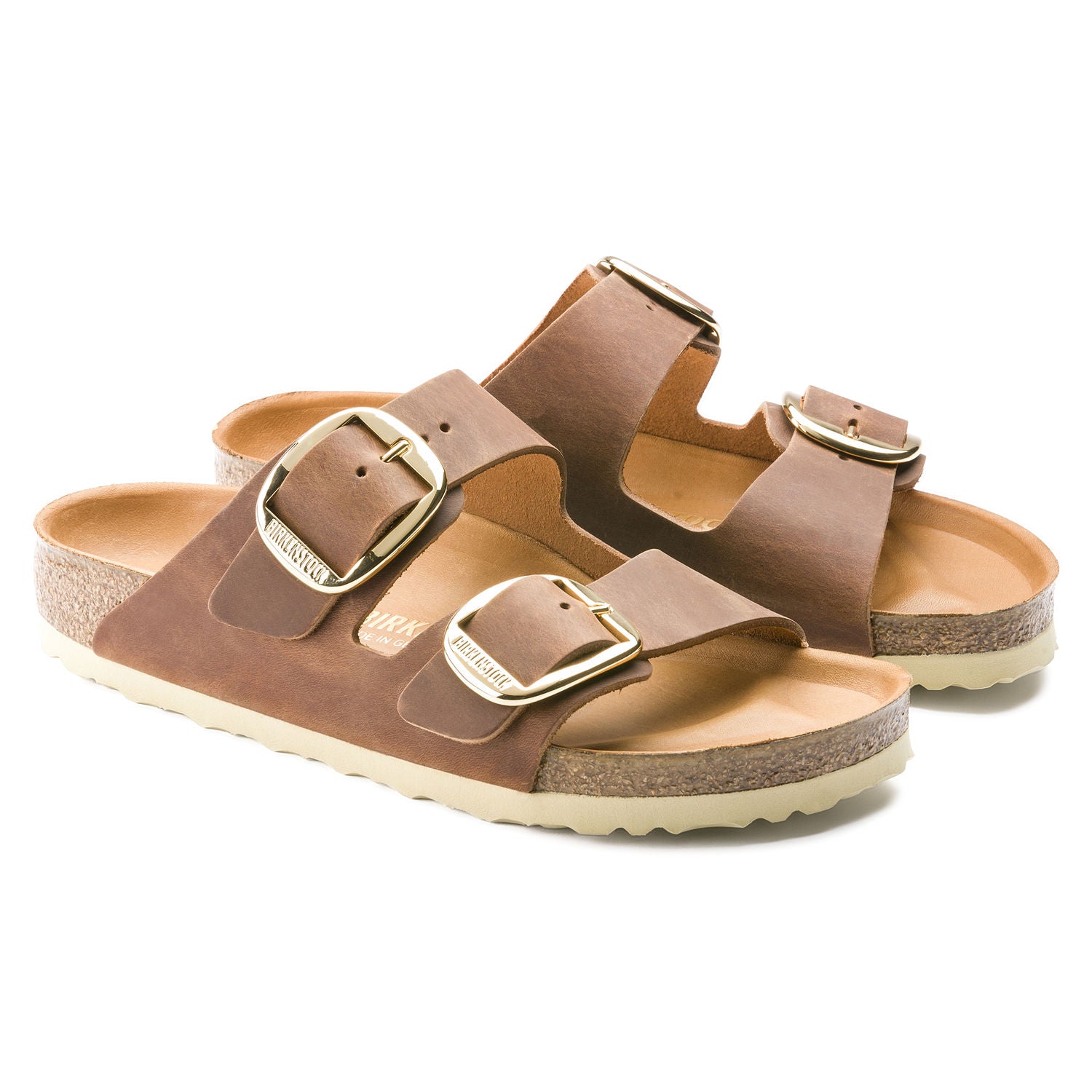 Arizona Classic Footbed : Big Buckle Cognac