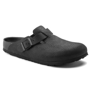 Boston Classic Footbed : Black Exquisite Nubuck