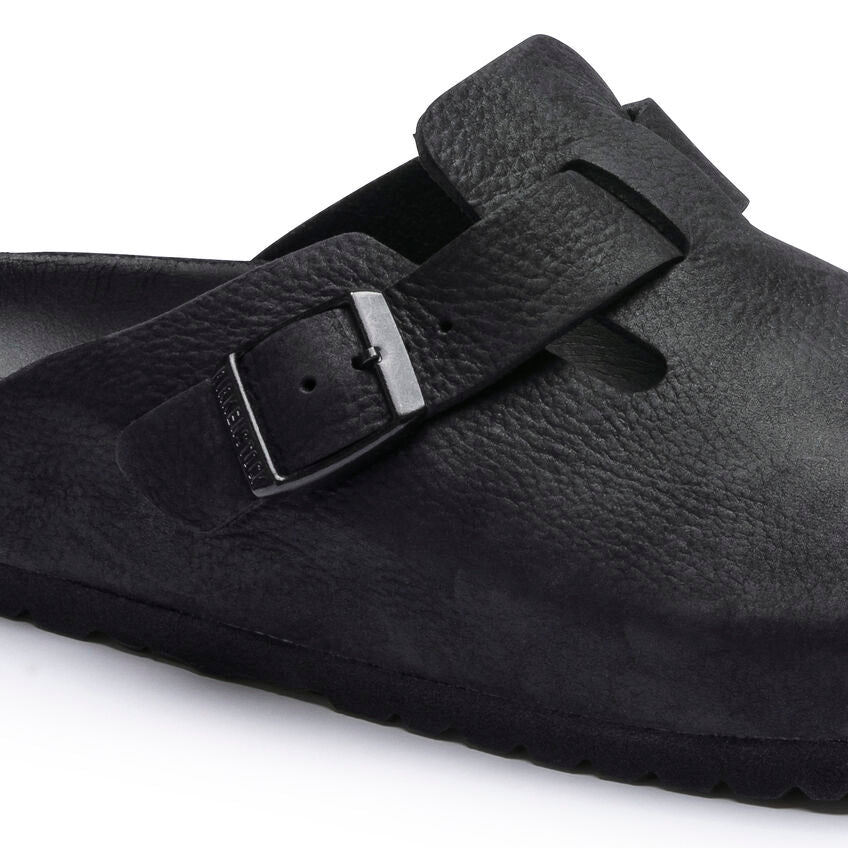 Boston Classic Footbed : Black Exquisite Nubuck