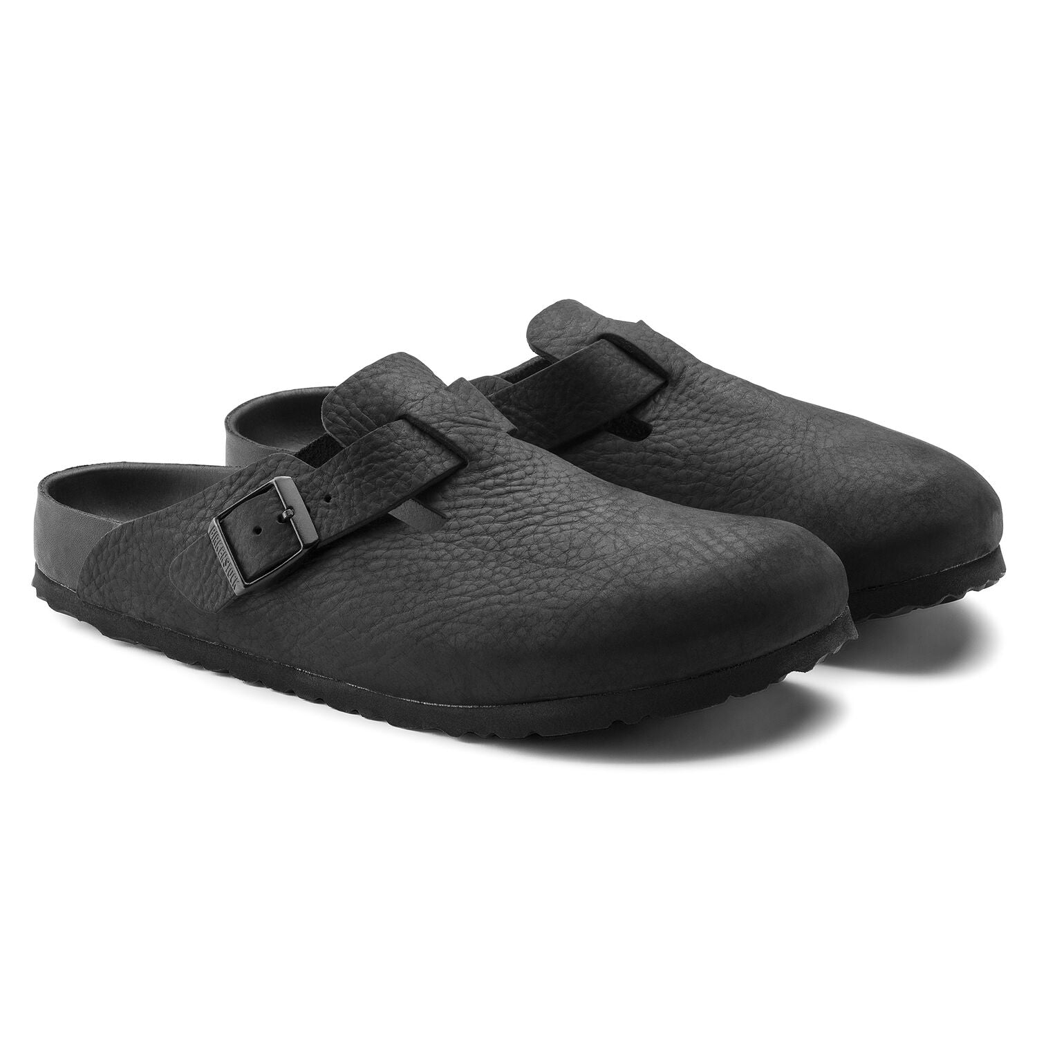 Boston Classic Footbed : Black Exquisite Nubuck