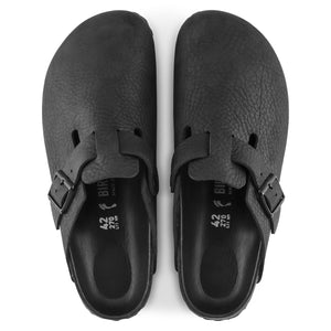 Boston Classic Footbed : Black Exquisite Nubuck