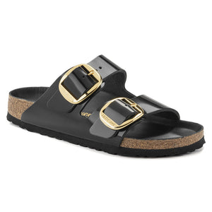 Arizona Classic Footbed : Big Buckle High Shine Black