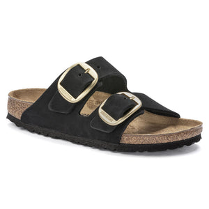 Arizona Classic Footbed : Big Buckle Black Nubuck