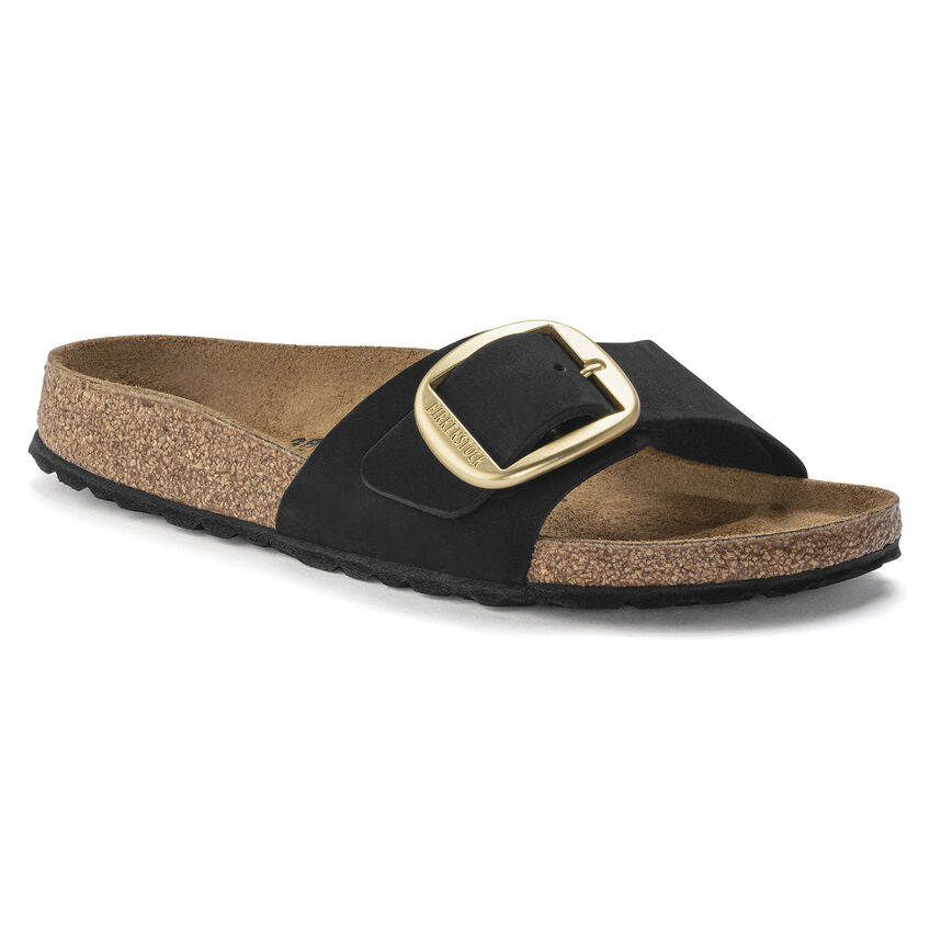 Madrid Big Buckle : Black Nubuck