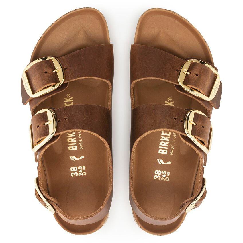 
                      
                        Milano Classic Footbed : Big Buckle Cognac
                      
                    
