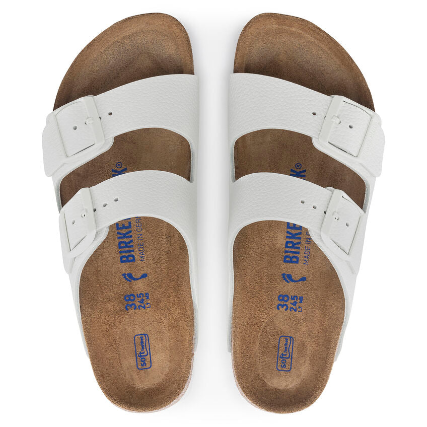 Arizona Soft Footbed : White Leather