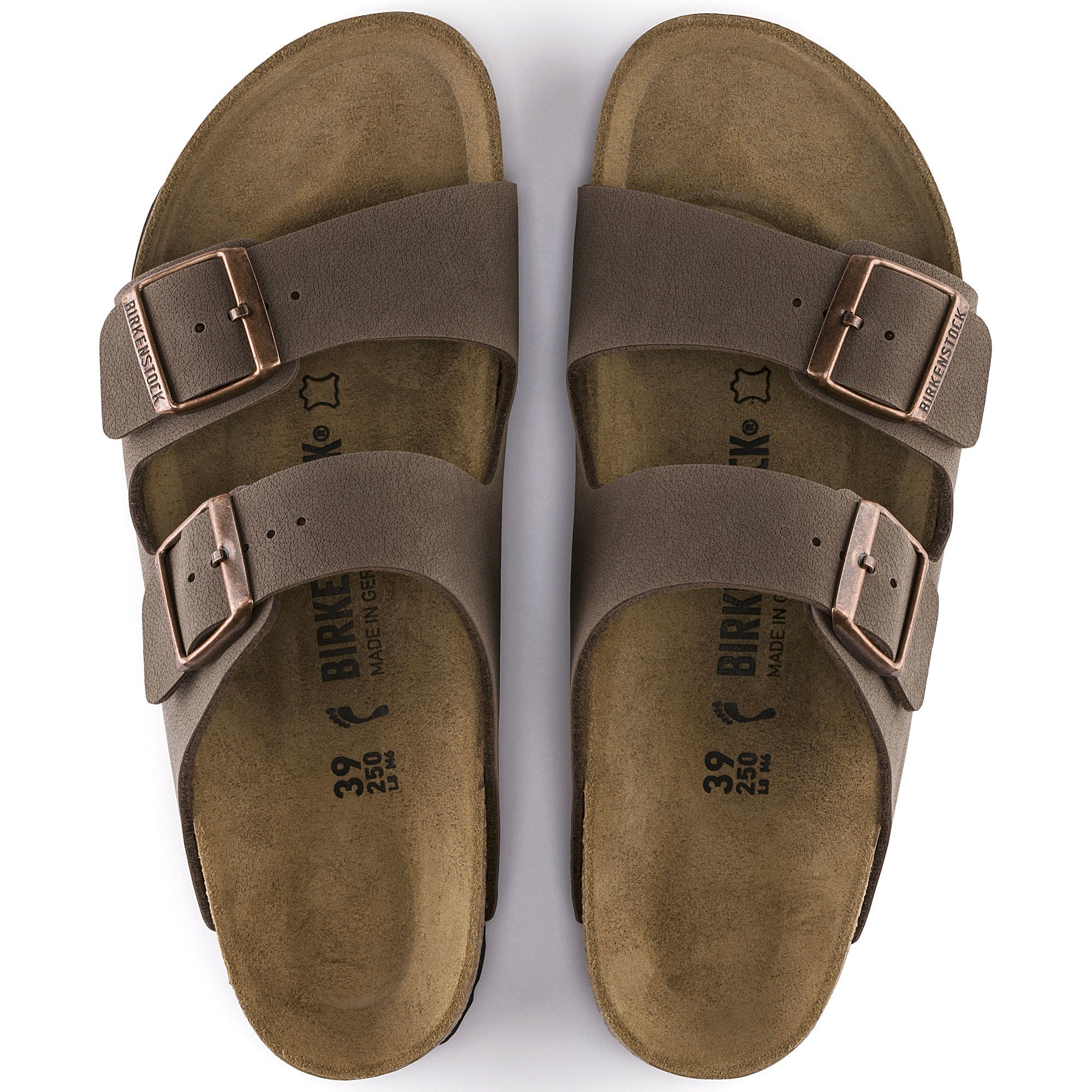 Birkenstock arizona mocha soft footbed hot sale