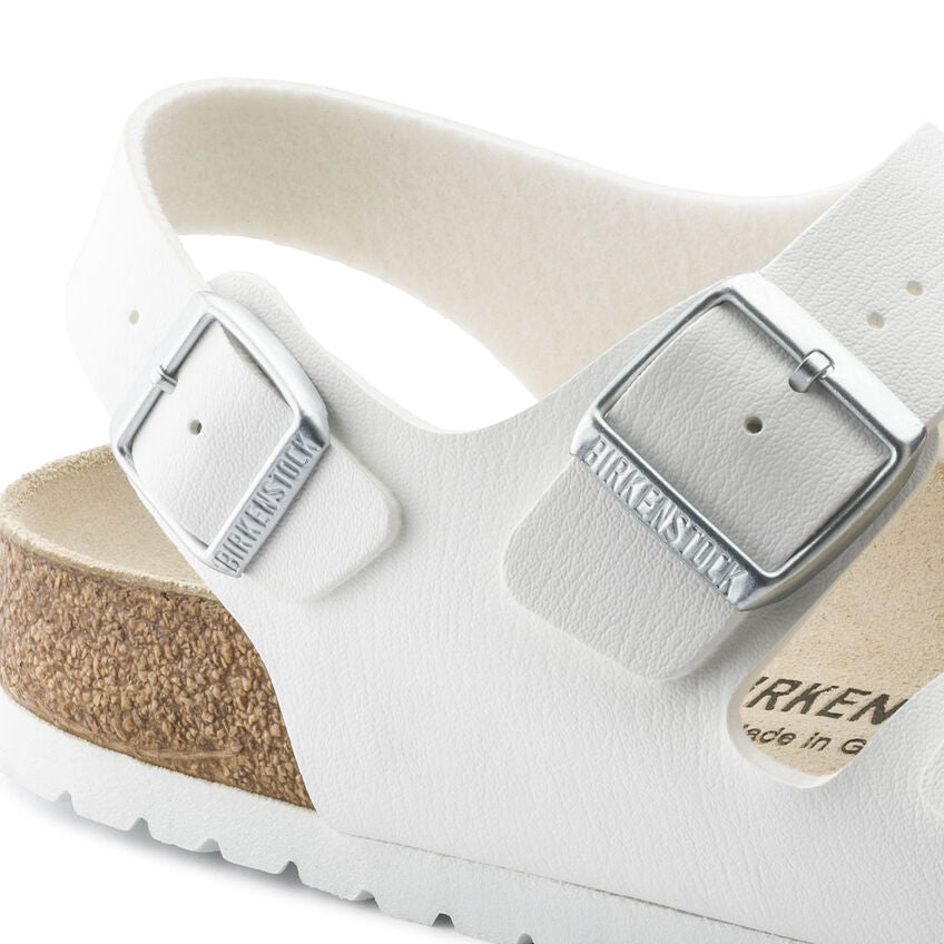 Milano Classic Footbed : White Synthetic